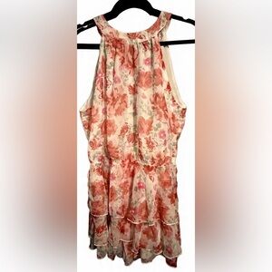 Cupshe- Floral Halter Tiered Romper